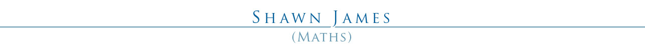 Shawn James Maths